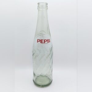 Vintage 1950's‎ Pepsi Cola Dash Swirl Empty Soda Bottle Collectible